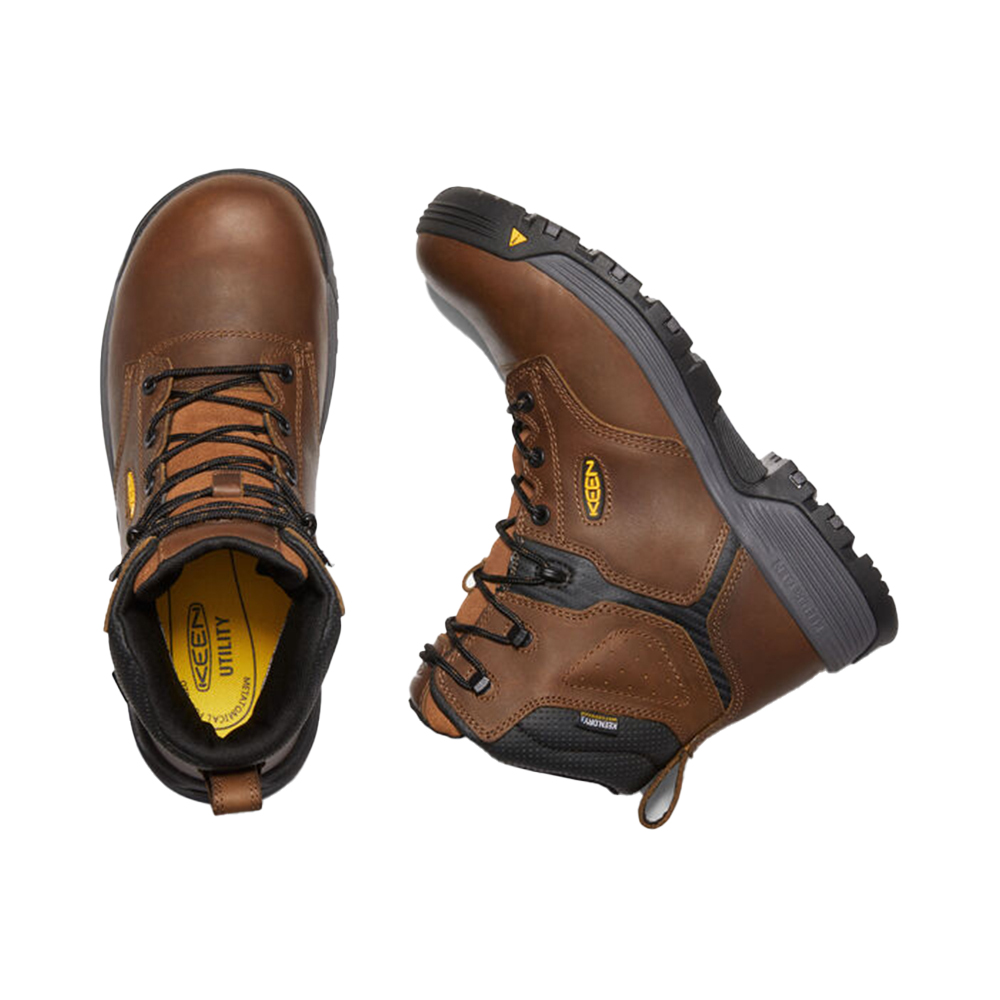 Keen Men's Chicago 6 Inch Waterproof Work Boots with Carbon Fiber Toe from GME Supply